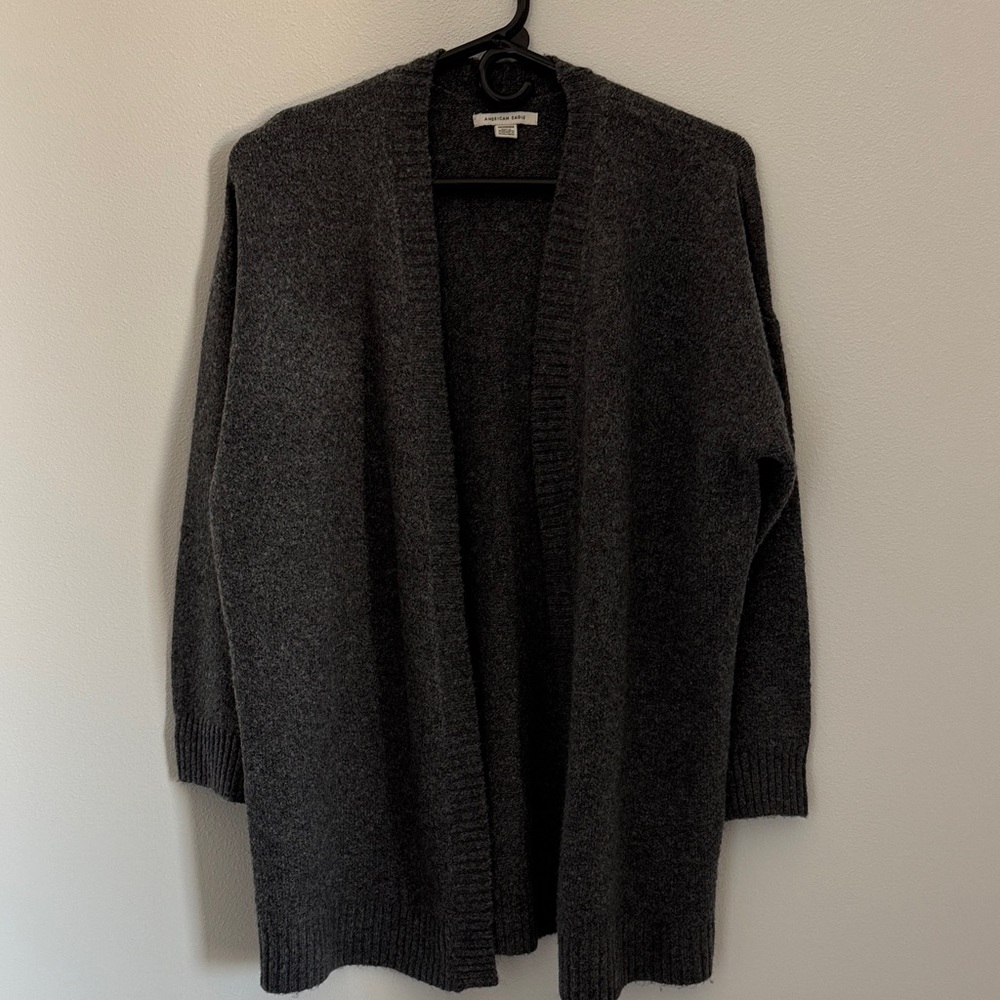 American Eagle Outfitters Charcoal Cardigan like new size XS